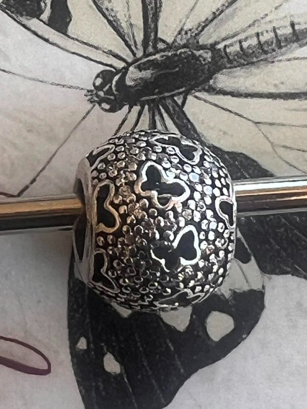 Authentic Pandora Fluttering Butterflies Charm #791482CZ